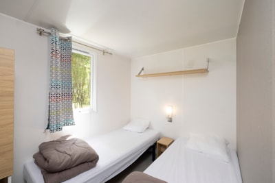Mobile-home Premium 27m² (2 bedrooms) + TV + air-conditioning + terrace