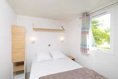 Mobile-home Premium 27m² (2 bedrooms) + TV + air-conditioning + terrace