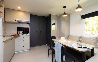 NEW// Mobile-home Premium 32m² (3 bedrooms) + TV + air-conditioning + terrace