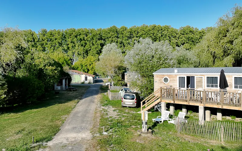 Mobil-Home Bois Premium 36M² (3 Chambres) + Tv + Clim + Terrasse