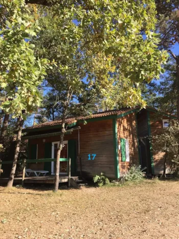 Mietunterkunft - Chalet Maeva Mezzanine Premium (Aussicht Felder) Nr 17 - - Camping L'Hirondelle France *****