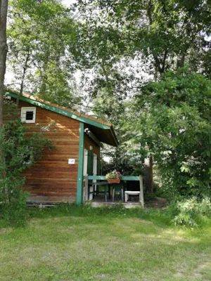 Locatif - Chalet NEVA MEZZANINE Premium (uitzicht over velden) nr. 16 - - Camping L'Hirondelle France *****