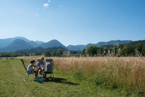 Pitch - Deluxe Pitch Package (Field View And Private Sanitary), Person And Electricity Extra - image n°2 - Camping L'Hirondelle France *****