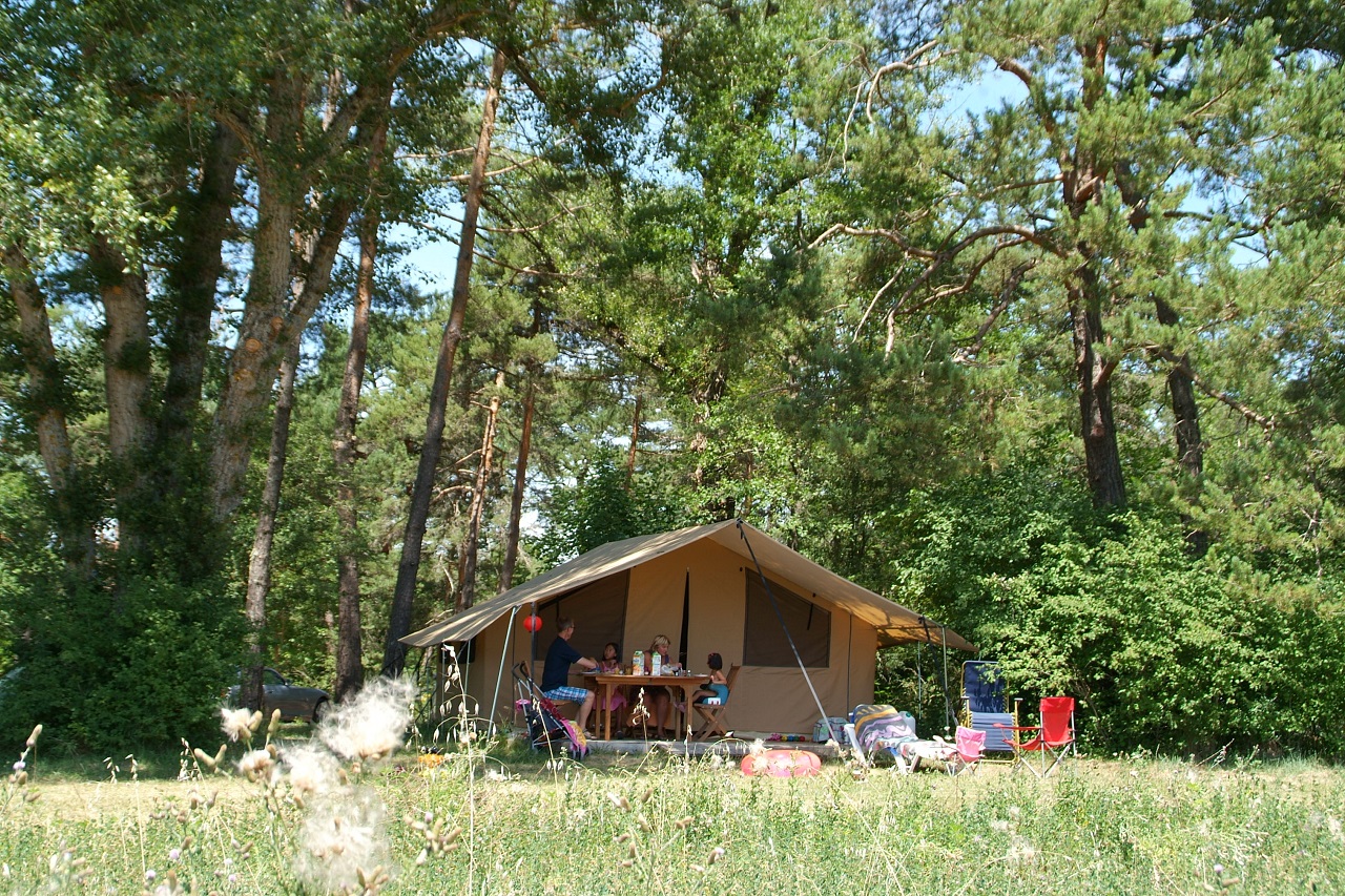 Huuraccommodatie - Cotton Lodge - Camping L'Hirondelle