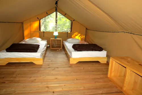 Accommodation - Lodge Safari Nr 81, 82, 88-1 - - image n°8 - Camping L'Hirondelle France *****