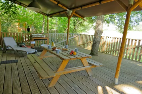 Accommodation - Lodge Safari Nr 81, 82, 88-1 - - image n°4 - Camping L'Hirondelle France *****