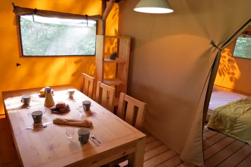 Accommodation - Lodge Safari Nr 81, 82, 88-1 - - image n°5 - Camping L'Hirondelle France *****