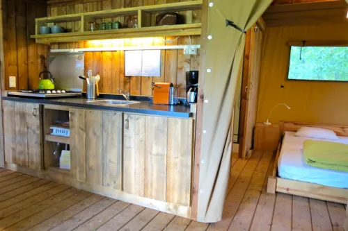 Accommodation - Lodge Safari Nr 81, 82, 88-1 - - image n°6 - Camping L'Hirondelle France *****