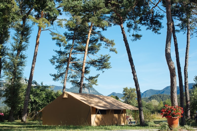 FOREST Lodge DELUXE (uitzicht op de velden & privé badkamer) nr. 136 tot 150 -
