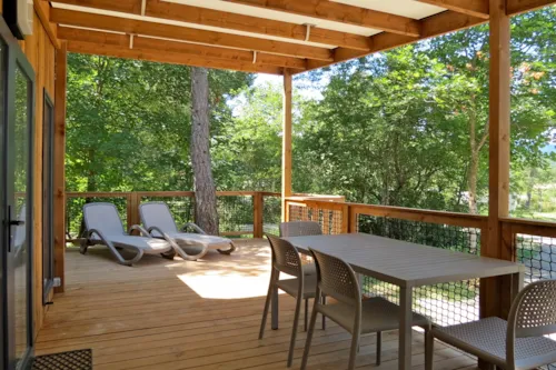 Location - Cottage Naturalis Premium (Vue Rivière) N° 163 Ou 164 - - image n°4 - Camping L'Hirondelle France *****