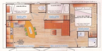 Mobile home IRM Visio 3 bedrooms sheltered terrace