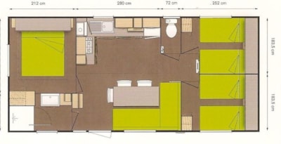 Mobile home O'HARA 34 m² 3 bedrooms