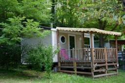 Accommodation - Mobile Home O Hara 504 / 1 Bedroom / Covered Terrace - Camping Le Ventadour