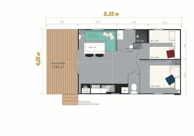 Mobilhome Irm Loggia Bay 2 Chambres