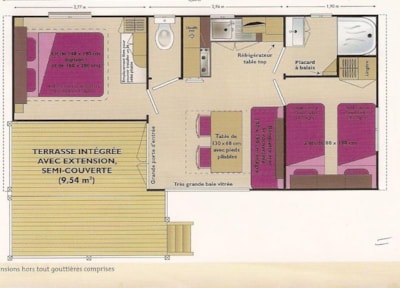 Mobile home IRM Loggia 25 m² 2 bedrooms