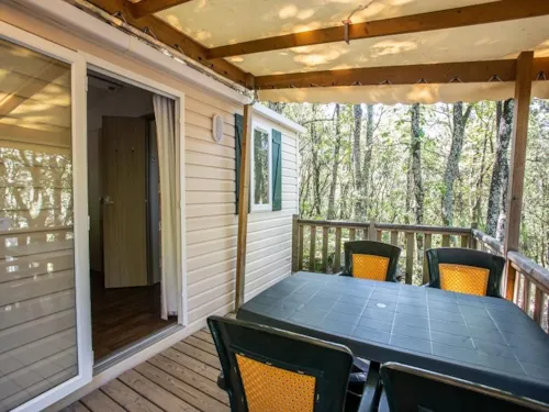 Mietunterkunft - Komfort Cottage  Murette 2 Ch. - image n°3 - Camping La Marette Sites & Paysages