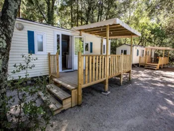 Mietunterkunft - Kpùfort Mobilheim Genêts 2 Ch. - Camping La Marette Sites & Paysages