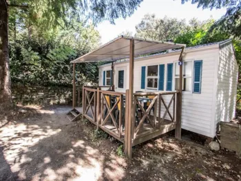 Mietunterkunft - Klassisches Mobilheim Myrtille 2 Ch. - Camping La Marette Sites & Paysages