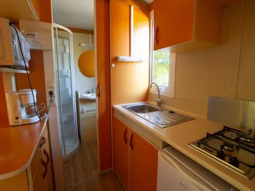 Mietunterkunft - Komfort Chalet Douglas 2 Ch. - image n°5 - Camping La Marette Sites & Paysages