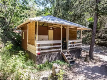 Mietunterkunft - Insolite Chalet Cèpes 2 Ch. - Camping La Marette Sites & Paysages