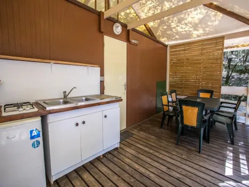 Mietunterkunft - Insolite Chalet Cèpes 2 Ch. - image n°2 - Camping La Marette Sites & Paysages
