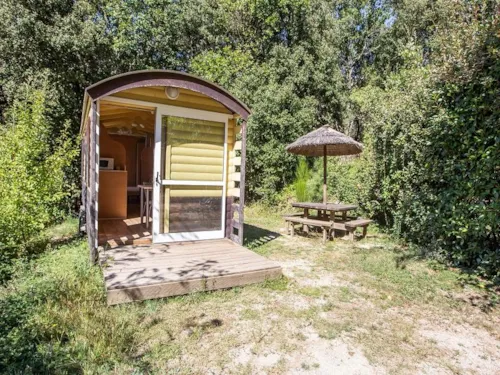 Mietunterkunft - Planwagen Insolite Nature Tanargue 1Ch. - image n°2 - Camping La Marette Sites & Paysages