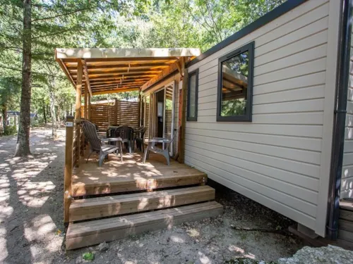 Mietunterkunft - Premium Cottage Chanterelle Trio 3 Ch. Wald - Tv - Spulmaschine - Wifi - image n°2 - Camping La Marette Sites & Paysages