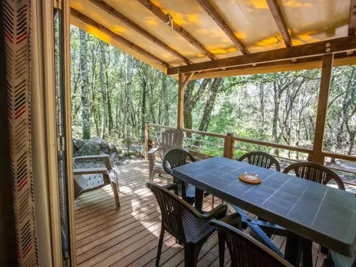 Mietunterkunft - Premium Cottage Chanterelle Trio 3 Ch. Wald - Tv - Spulmaschine - Wifi - image n°3 - Camping La Marette Sites & Paysages