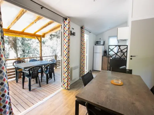 Mietunterkunft - Premium Cottage Chanterelle Duo 2Ch. - Tv - image n°2 - Camping La Marette Sites & Paysages