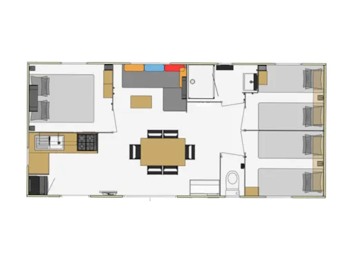 Mietunterkunft - Premium Cottage Chanterelle Trio 3 Ch. Wald - Tv - Spulmaschine - Wifi - image n°10 - Camping La Marette Sites & Paysages