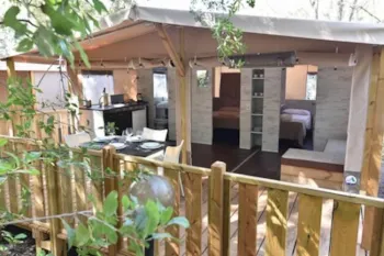 Mietunterkunft - Safari Lodge Tent - Petfriendly - Camping Maremma Sans Souci