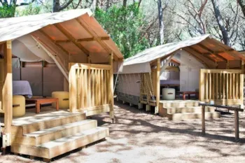 Mietunterkunft - Mini Lodge Tent - Petfriendly - Camping Maremma Sans Souci