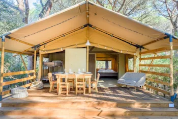 Mietunterkunft - Big Country Lodge Tent - Petfriendly - Camping Maremma Sans Souci