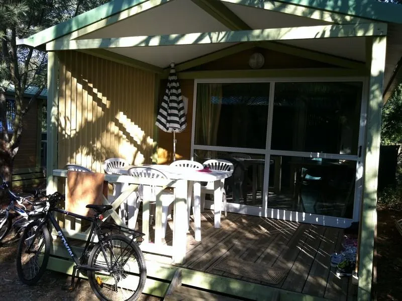 Location - Chalet L'argentière - Terrasse Couverte - Camping Lou Cabasson