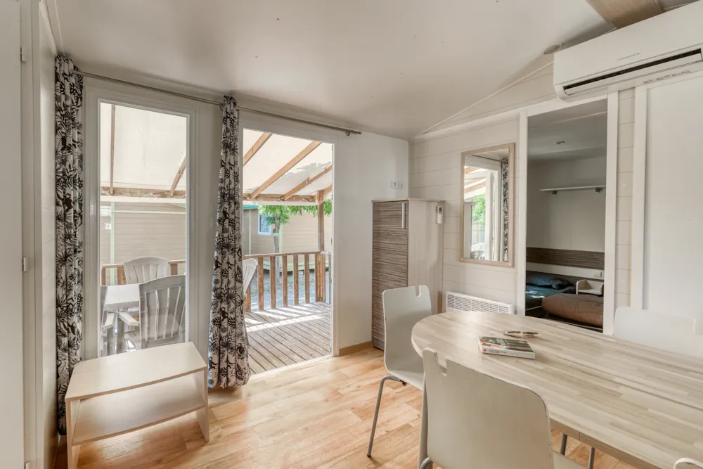 Mobilheim Le Baou Mit 3 Schlafzimmern – 33 M² – Überdachte Terrasse 15 M²
