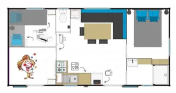 Mietunterkunft - Mobilheim Bizouquet 29 M² - Capfun - Domaine Carpe Diem