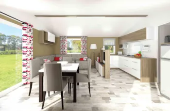 Mietunterkunft - Confort + 2 Chambres Avec Climatisation (+5 Ans) - Camping La Boulinière