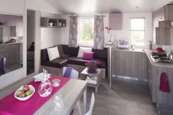 Mietunterkunft - Standard 3 Zimmer Hölzerne Terrasse + Vordach - Camping La Boulinière