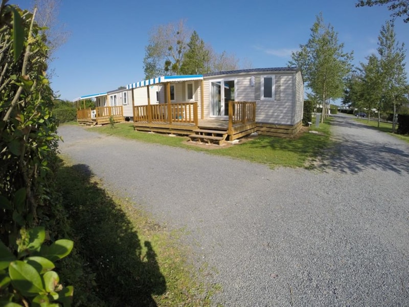 Mobilheim Confort plus 3 Zimmer  - überdachte Terrasse