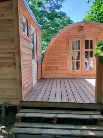 Mietunterkunft - Chalet Pod 2 Personnes - Camping de la Vallée du Doux