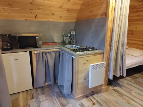 Accommodation - Chalet Pod 3 Personnes - image n°3 - Camping de la Vallée du Doux