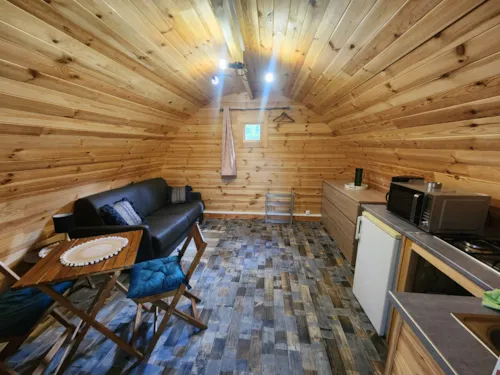 Accommodation - Chalet Pod 2 Personnes - image n°4 - Camping de la Vallée du Doux