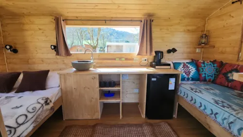 Huuraccommodatie(s) - Salon - image n°3 - Camping de la Vallée du Doux