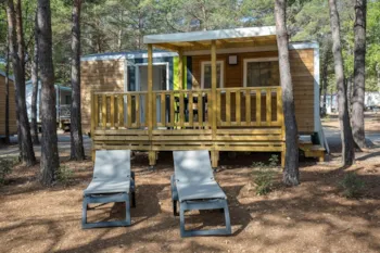 Mietunterkunft - Mobilheim Ciela Confort Oceane - 2 Schlafzimmer - Camping La Farigoulette