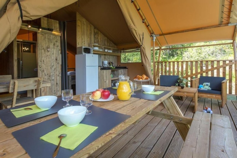 Zelt Ciela Nature Lodge - 2 Zimmer - Ausgestattete Küche - Bad zimmer