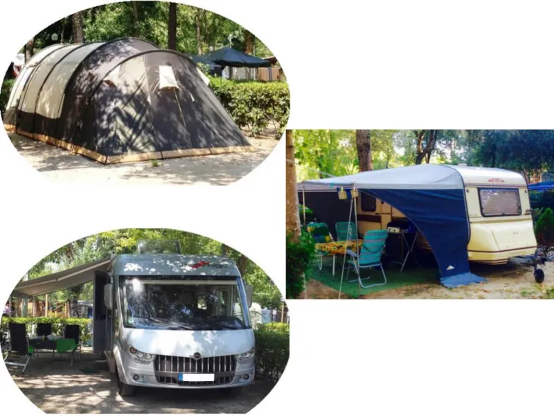 Emplacement 2 Adultes,1 Tente,1 Caravane Ou 1 Camping-Car + 1 Véhicule+ Électricité Max 5 A < 6.5M