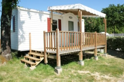 Accommodation - Mobile Home Confort Venus 24M² (2009)+ Half-Covered Terrace 11M² - Camping Les Embruns