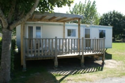 Location - Hoedic Mobil-Home 25M2 Avec Terrasse Semi-Couverte De 11M2 (Modèle 1999) - Camping Les Embruns