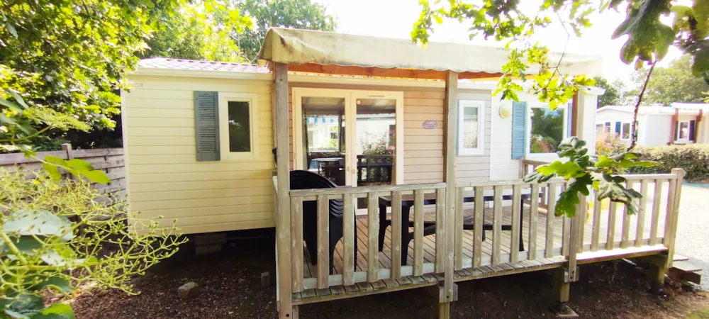 Location - Mobil-Home Ouessant  36 M2 (Modèle 2013) Avec Terrasse Semi Couverte - Camping Les Embruns