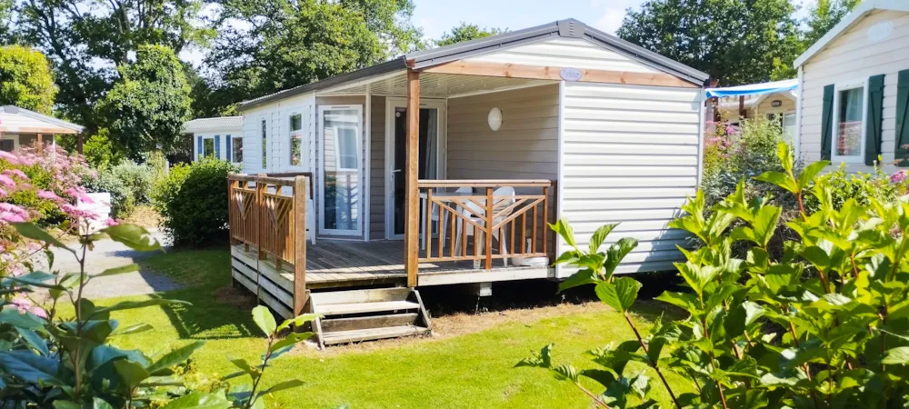 Location - Mobil-Home Heol 32 M² (2012) - 3 Chambres Avec Terrasse Semi-Couverte De 12M² - Camping Les Embruns